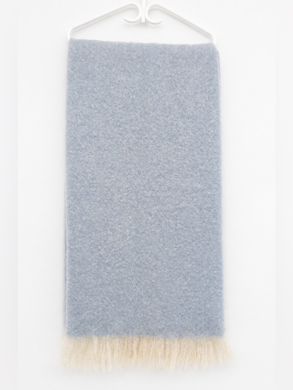 St Alban Pure Mohair Baby Blue Throw Blanket  6x4 Feet